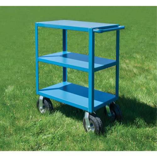 Outdoor Shelf Cart, 3 Tiers, 24" W x 39" H x 39" D, 1200 lbs. Capacity Stor-it Systems