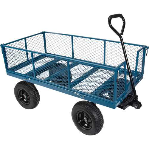 Wagon with Drop Sides, 24" W x 48" L, 800 lbs. Capacity Stor-it Systems