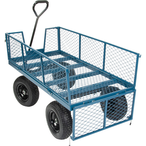 Wagon with Drop Sides, 24" W x 48" L, 800 lbs. Capacity Stor-it Systems