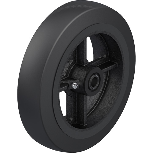 Roue en caoutchouc noir sur noyau en fonte Stor-it Systems