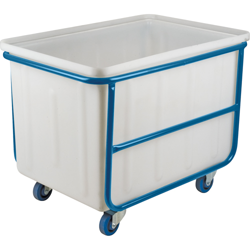 Chariot-caisse &agrave; parois droites, Poly&eacute;thyl&egrave;ne blanc, 46" lo x 28" la x 31" h, Volume 14 pi³, Capacit&eacute; 1000 lb Stor-it Systems