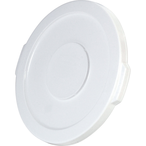 Round Brute&reg; Tops, Flat Lid, Plastic/Polyethylene, Fits Container Size: 15-5/8" Dia. Stor-it Systems