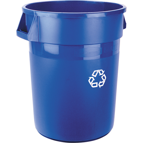 Brute&reg; Collection Recycling Container, Bulk, Plastic, 32 US gal. Stor-it Systems