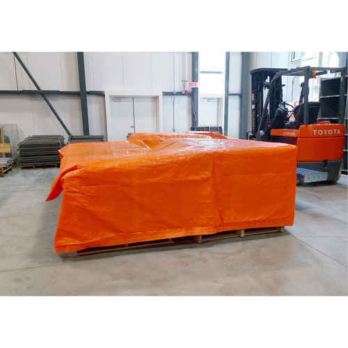 Insulated Tarps, Polyethylene, Orange, 20' x 12' x 8 mils Stor-it Systems