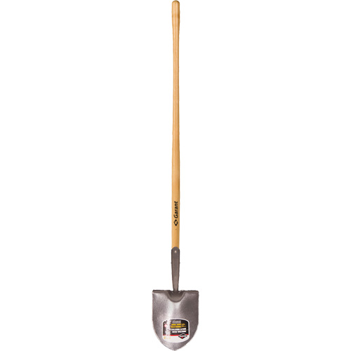 Round Point Shovel, Forged Steel Blade, Hardwood, Straight Handle Stor-it Systems