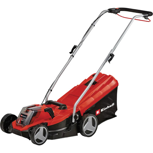Ensemble tondeuse &agrave; gazon pouss&eacute;e sans fil, Pouss&eacute;e, &agrave; pile, Largeur de coupe 13" Stor-it Systems
