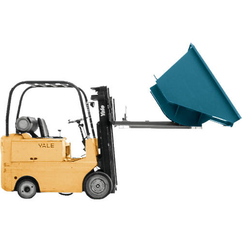 Conteneur autobasculeur, Acier, 3/4 vg³, Bleu Stor-it Systems