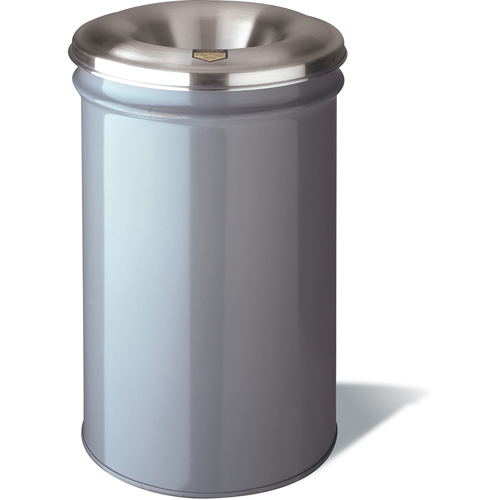 Cease-Fire&reg; Waste Cans, Metal, 6 US gal Stor-it Systems