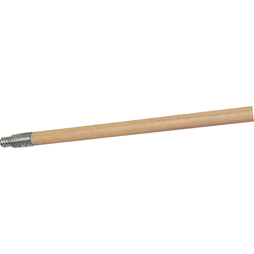 Structural Foam Push Broom Handle, Wood, ACME Threaded Tip, 15/16" Diameter, 60" Length Stor-it Systems