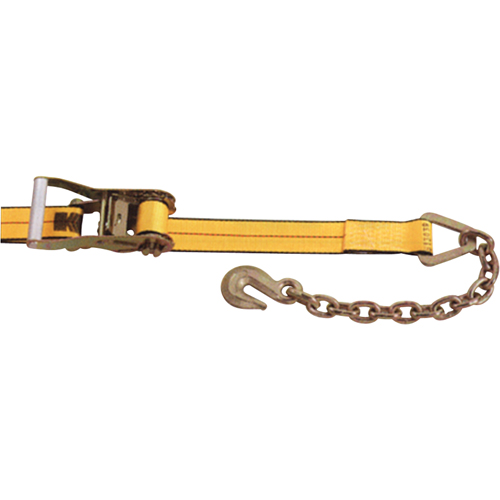 Ratchet Straps, Chain Anchor, 2" W x 30' L, 3335 lbs. (1513 kg) Working Load Limit Stor-it Systems