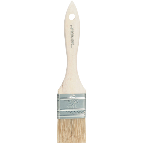 Chip Paint Brush, White China, Wood Handle, 1-1/2" Width Stor-it Systems