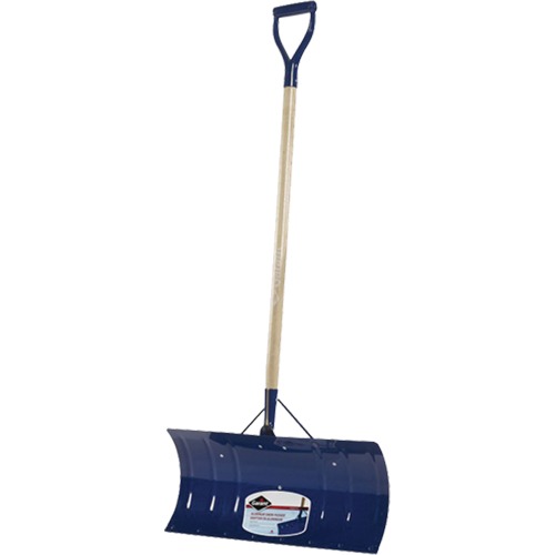 Yukon Snow Pusher, Aluminum Blade, D-Grip Handle, 24" W Stor-it Systems