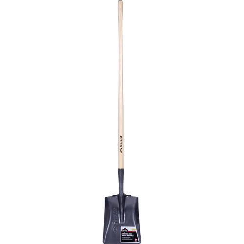 Pelle carr&eacute;e  Pro, Bois, Lame Acier durci, Manche en Droit, Longueur 48" Stor-it Systems