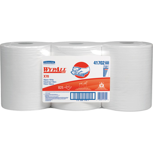 Chiffons industriels de qualit&eacute; sup&eacute;rieure X70 WypAll, Robuste, 13-2/5' lo x 9-4/5" la Stor-it Systems