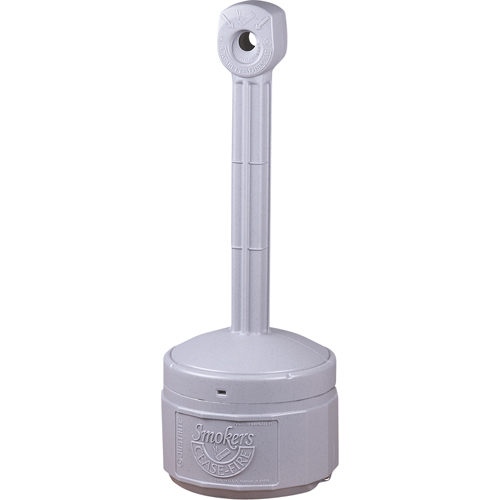 Cendriers Smoker's Cease-Fire, Sur pied, Plastique, Capacit&eacute; 1 gal. US, Hauteur 30" Stor-it Systems