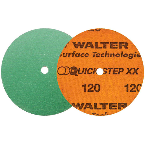 Quick-Step XX Sanding Disc, 5" Dia., 120 Grit, Ceramic Stor-it Systems