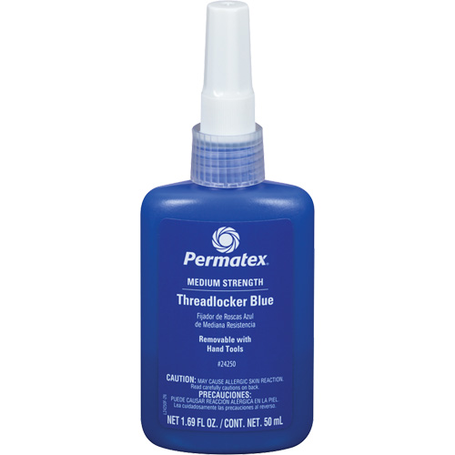 Adh&eacute;sif frein-filet &agrave; adh&eacute;rence amovible, Bleu, Moyen, 50 ml, Bouteille Stor-it Systems
