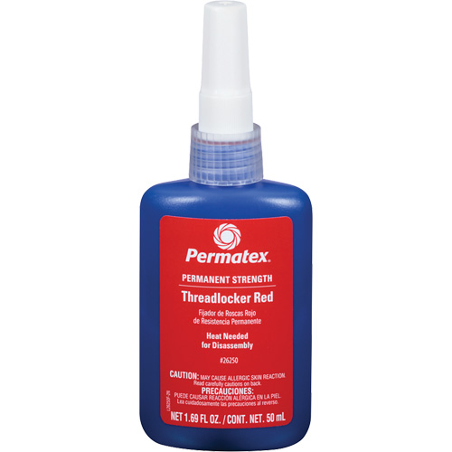 Threadlocker, Red, High, 50 ml, Bottle Stor-it Systems