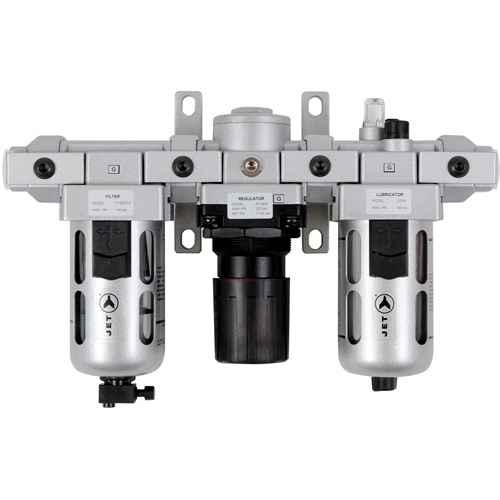 Filtre &agrave; air standard en trois parties, r&eacute;gulateur et lubrificateur AFRLMS12, 1/2" NPT Stor-it Systems
