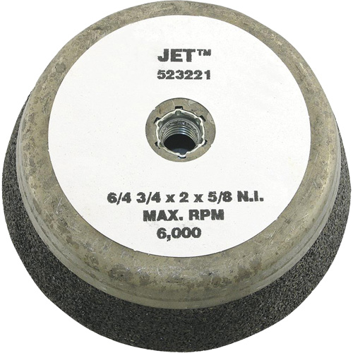 Resin Bond Cup Wheel, 4" x 2", 5/8"-11NC Arbor, Type 11 Stor-it Systems