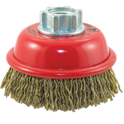 Brosse-boisseau &agrave; fils ondul&eacute;s MAXI-CRIMPED de premi&egrave;re qualit&eacute; Stor-it Systems