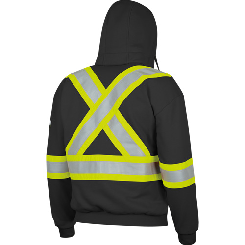 337SF Flame-Resistant Zip Style Hoodie, Men's, Small, Black, 22 cal/cm² Stor-it Systems