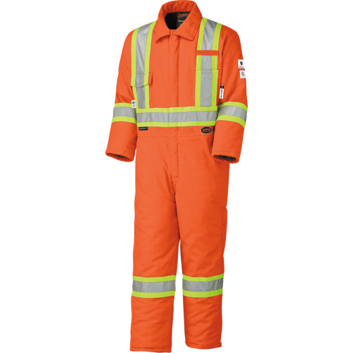 5532A High Visibility FR Rated & Arc Rated Safety Coveralls, Size 2X-Large, High Visibility Orange, 58 cal/cm² Stor-it Systems