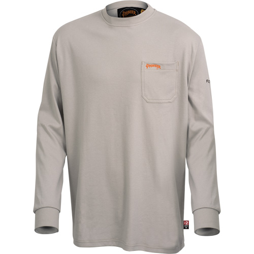 333 Chemise en coton &agrave; manches longues ignifuge, 2T-Grand, Gris Stor-it Systems