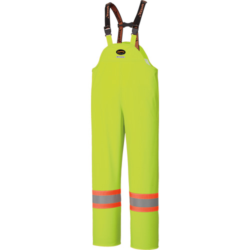 5895 High Visibility Flame Resistant Waterproof Bib Pants, 2X-Large, High Visibility Lime-Yellow Stor-it Systems