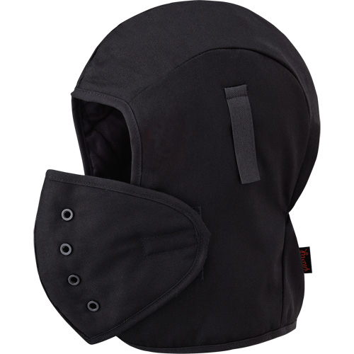 566A Flame Resistant Quilted Hardhat Liner, Black, Cotton Stor-it Systems