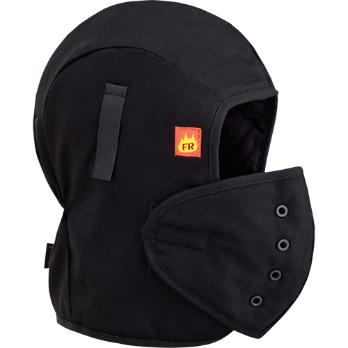 566A Flame Resistant Quilted Hardhat Liner, Black, Cotton Stor-it Systems