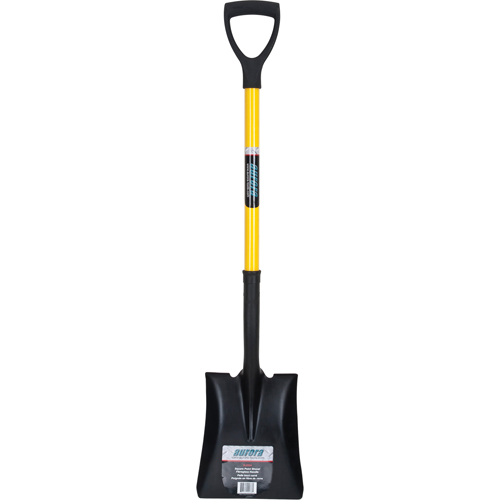 Pelle carr&eacute;e, Fibre de verre, Lame Acier durci, Manche en Prise en D, Longueur 32-1/2" Stor-it Systems