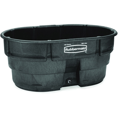 Stock Tank, 39" D x 58" W x 25" H, 1200 lbs. Capacity, Black Stor-it Systems