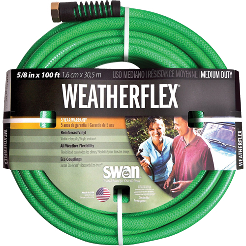 Boyaux d'arrosage pour travaux moyens Weatherflex , Vinyle, 5/8" dia x 100' Stor-it Systems