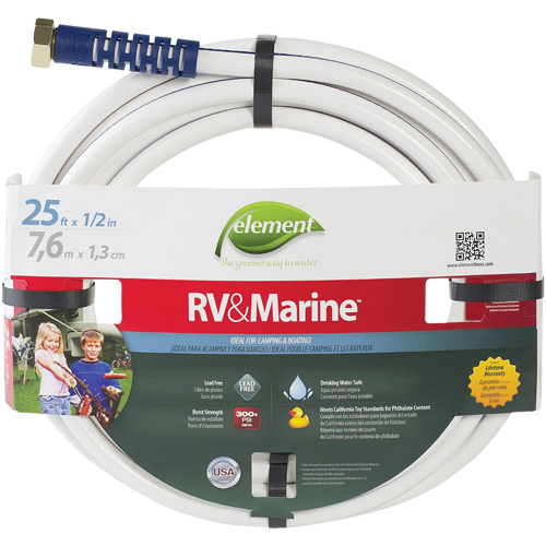 Boyaux d'arrosage pour bateaux et VR Element , PVC, 5/8" dia x 25' Stor-it Systems