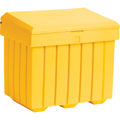 Conteneur d'entreposage &eacute;conomique pour sel/sable, 32" x 23" x 27-1/2", 10 pi³, Jaune Stor-it Systems