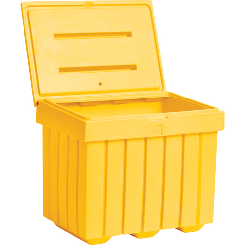 Conteneur d'entreposage &eacute;conomique pour sel/sable, 32" x 23" x 27-1/2", 10 pi³, Jaune Stor-it Systems