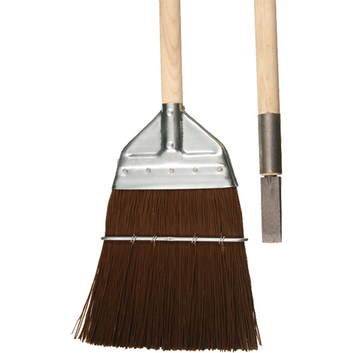 Railway & Track Broom with Chisel, Wood Handle, Polypropylene Bristles, 56" L Stor-it Systems