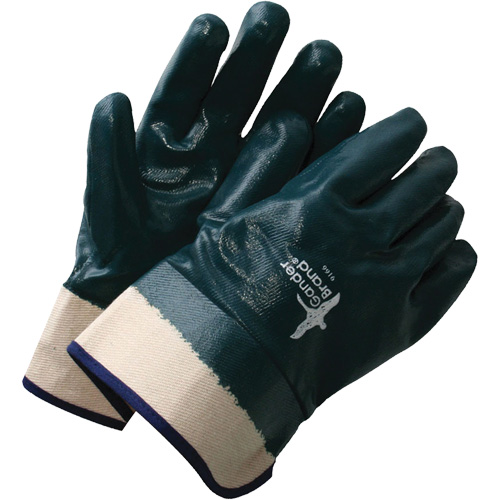 Gants enduits Deny avec poignet de s&eacute;curit&eacute;, Taille unique, R&ecirc;vetement Nitrile, Enveloppe en Coton Stor-it Systems