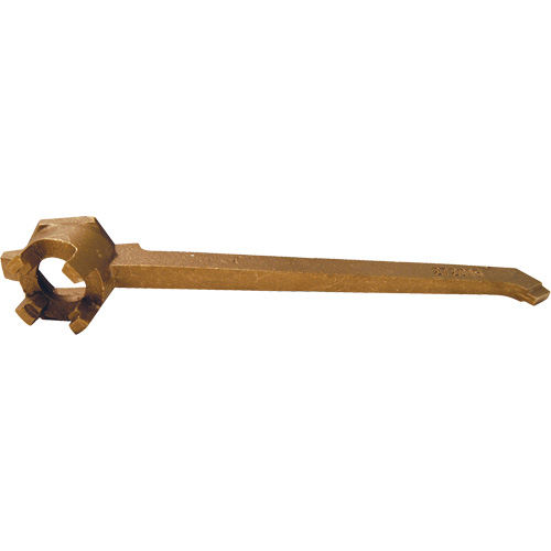 Drum Plug Wrench, 12" Handle, Bronze Stor-it Systems