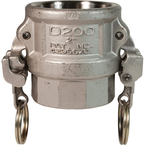 EZ Boss-Lock Cam & Groove Coupler, Stainless Steel, Type D, 1", Female NPT, 250 PSI Stor-it Systems