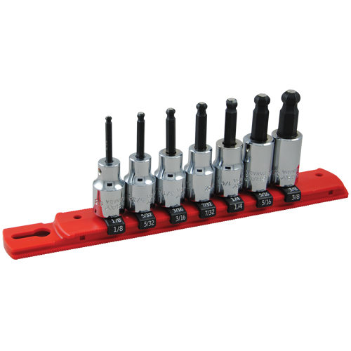 SAE Ball-Nose Socket Set, 7 Pcs Stor-it Systems