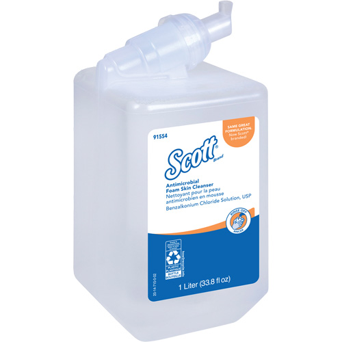 Nettoyant antimicrobien pour la peau Control de Scott, Mousse, 1 L, Sans parfum Stor-it Systems