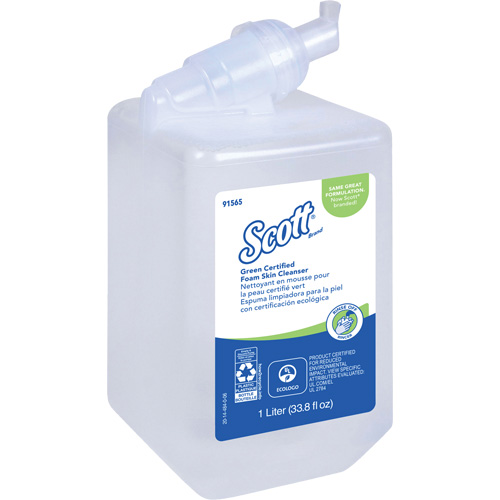 Scott&reg; Essential Green Certified Skin Cleanser, Liquid, 1 L, Plastic Cartridge, Unscented Stor-it Systems