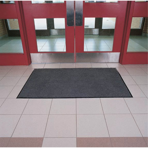 Tapis Poly-Tuft, Essuie-pieds, 4' x 6' x 5/16", Charbon Stor-it Systems