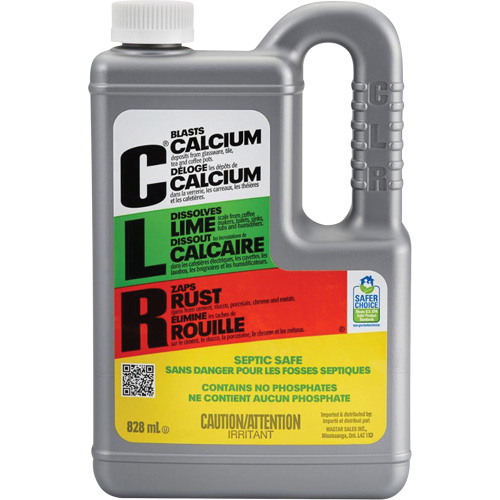 D&eacute;capant pour calcium, chaux et rouille CLR, 828 ml, Bouteille Stor-it Systems