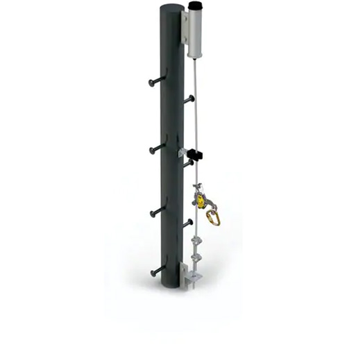 Support avec &eacute;cartement pour mat en acier Lad-Saf Stor-it Systems