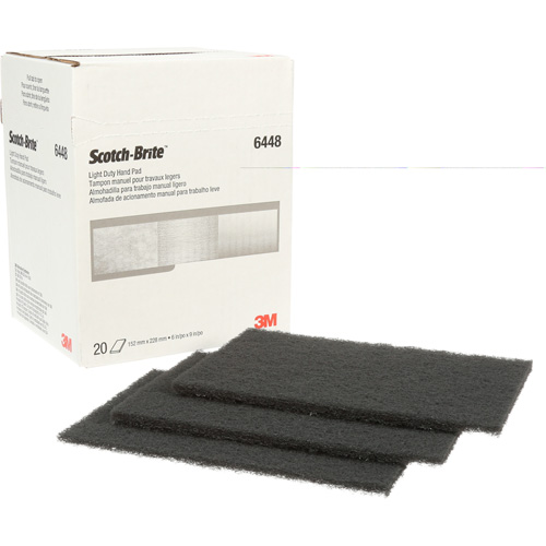 Tampon manuel pour travaux g&eacute;n&eacute;raux Scotch-Brite, Carbure de silicium, 6" x 9", Grain Ultra fin Stor-it Systems