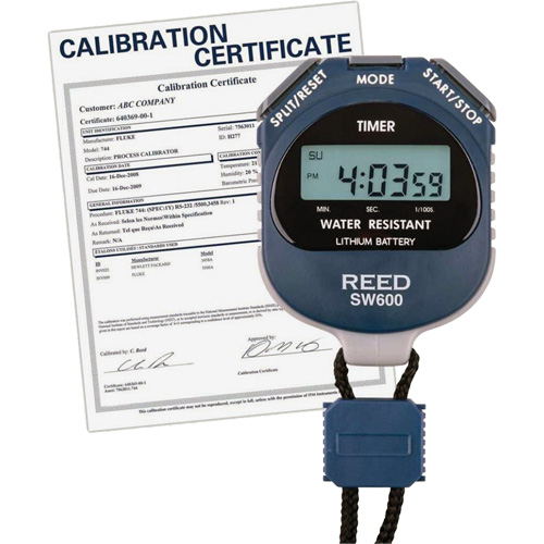 SW600 Stopwatch with Calibration Certificate, Digital, Water Resistant Stor-it Systems
