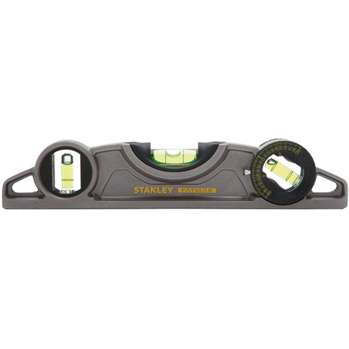 Niveau torpille moul&eacute; Fatmax, 9" lo, Aluminium, 3 fioles, Magn&eacute;tique Stor-it Systems